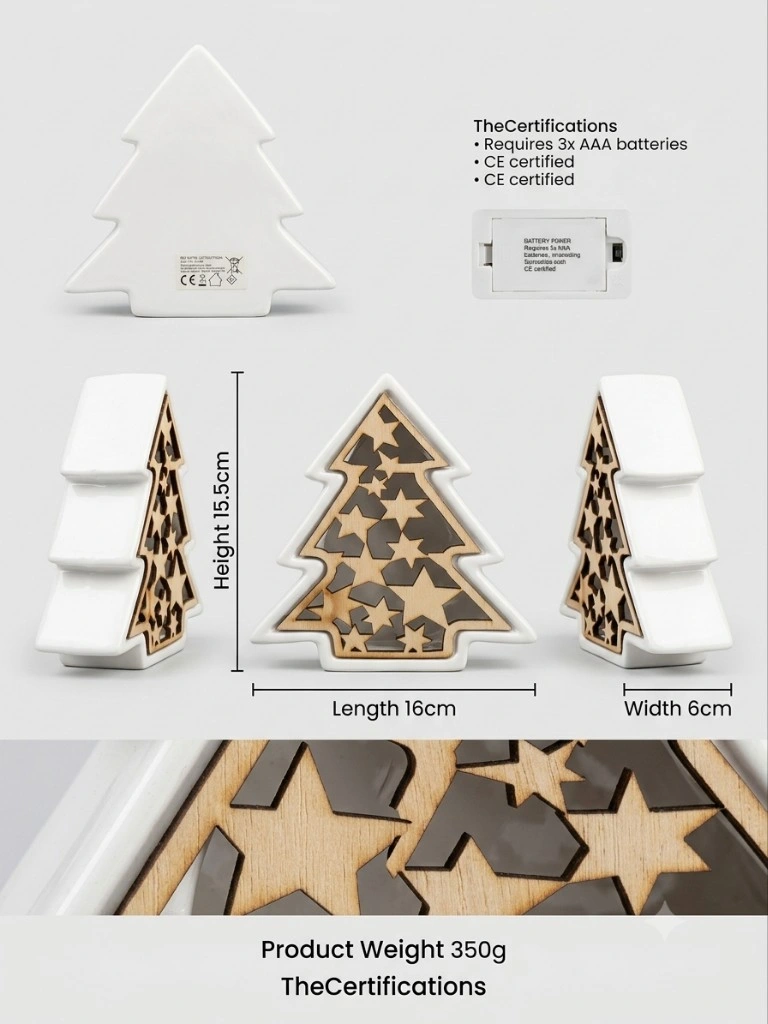 Ceramic LED Christmas Tree Décor