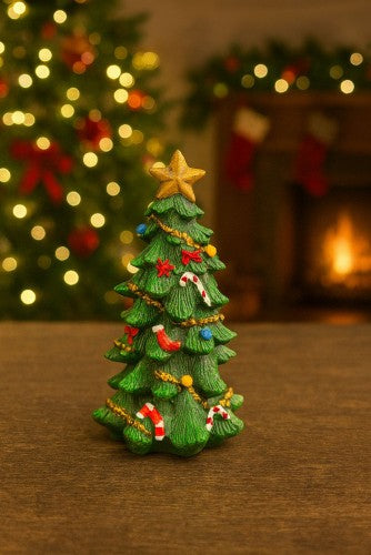 Festive Star Mini Christmas Tree Figurine