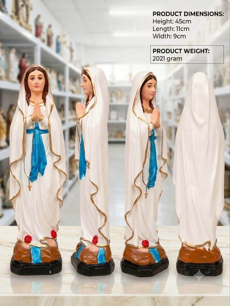 Our Lady of Lourdes Statue – Religious Home Décor