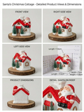 Ceramic Santa’s Christmas Cottage Figurine