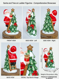 Santa Decorating Christmas Tree Figurine
