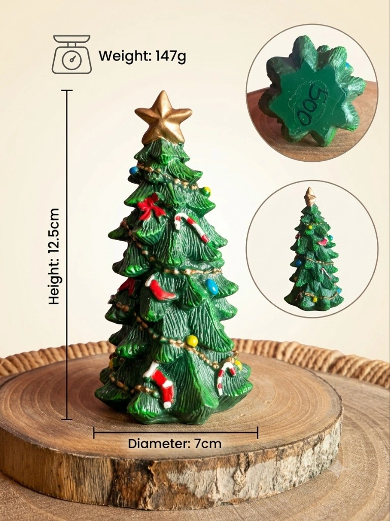 Festive Star Mini Christmas Tree Figurine