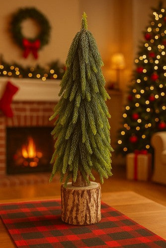 Frosted Tabletop Christmas Tree Decoration