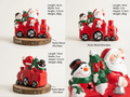 Ceramic Santa & Snowman Christmas Train Figurine