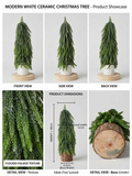 Frosted Tabletop Christmas Tree Decoration