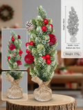 Snow-Frosted Tabletop Christmas Tree Decoration