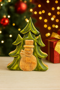 Wooden Snowman Christmas Tree Decoration